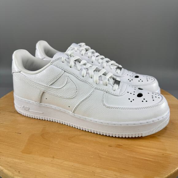 Nike Air Force 1 Low 'Jason Vorhees' Mens Size 14 Shoes Triple White Halloween